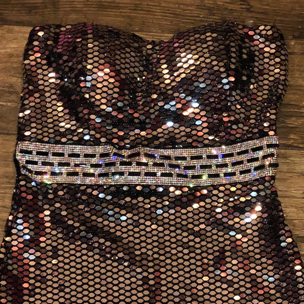Sparkle Crystal Tube Dress S
